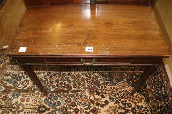 George III mahogany tea table(-)